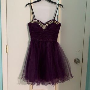 Purple prom dress